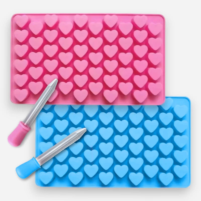 Szilikon forma pipettával - Szivecskék