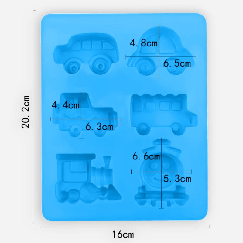 Szilikon sütőforma - Járművek