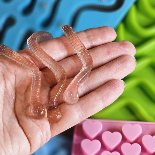 Cukorkaforma pipettával - Giliszták