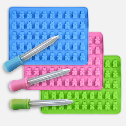 Cukorkaforma pipettával - Macik