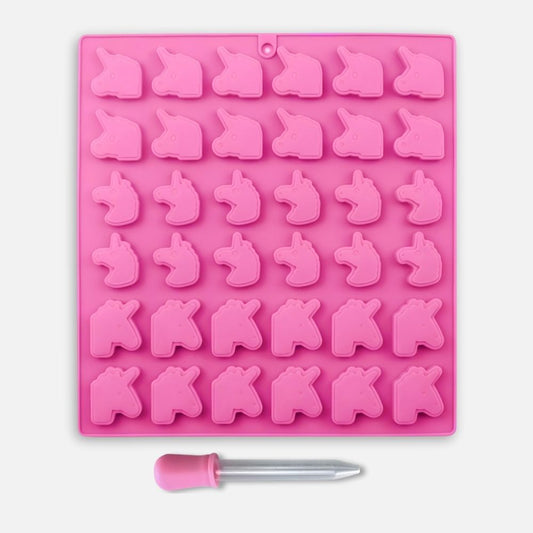 Cukorkaforma pipettával - Egyszarvúak